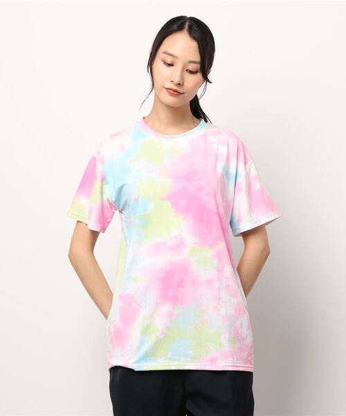 lakkanoir（ラッカノア）の「タイダイパステルカラーTシャツ（Tシャツ/カットソー・レディース・パープル/ピンク/グリーン・XL/L/M/S）」の15枚目の写真
