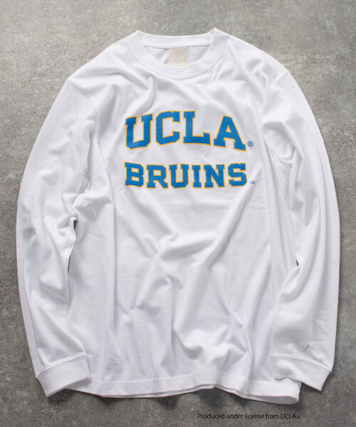 NOLLEY'S goodman（ノーリーズグッドマン）の「【WEB限定】YALE / UCLA 別注 カレッジロゴ プリント ビッグシルエット Tシャツ（Tシャツ/カットソー・メンズ・グレー系その他/ホワイト系その他2/グレー系その他3/ホワイト系その他/グレー系その他2/ホワイト系その他3・LARGE/MEDIUM）」の4枚目の写真