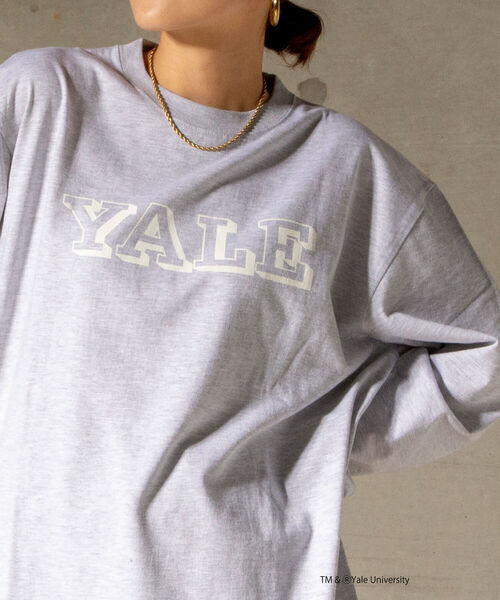 NOLLEY'S goodman（ノーリーズグッドマン）の「【WEB限定】YALE / UCLA 別注 カレッジロゴ プリント ビッグシルエット Tシャツ（Tシャツ/カットソー・メンズ・グレー系その他/ホワイト系その他2/グレー系その他3/ホワイト系その他/グレー系その他2/ホワイト系その他3・LARGE/MEDIUM）」の5枚目の写真