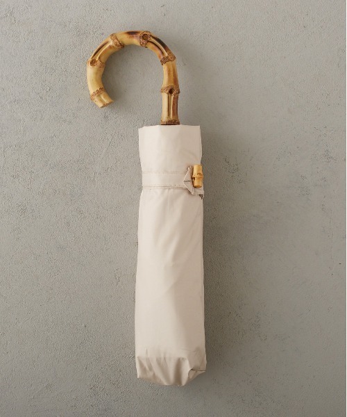 Birthday room（バースデイルーム）の「晴雨兼用UVカットバンブー折りたたみ傘（折りたたみ傘・レディース・ライトブルー/ブラック/ベージュ/ネイビー/ピンク/ライトグリーン・FREE）」の3枚目の写真