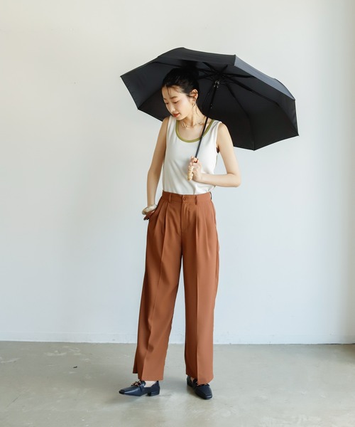 Birthday room（バースデイルーム）の「晴雨兼用UVカットバンブー折りたたみ傘（折りたたみ傘・レディース・ライトブルー/ブラック/ベージュ/ネイビー/ピンク/ライトグリーン・FREE）」の9枚目の写真