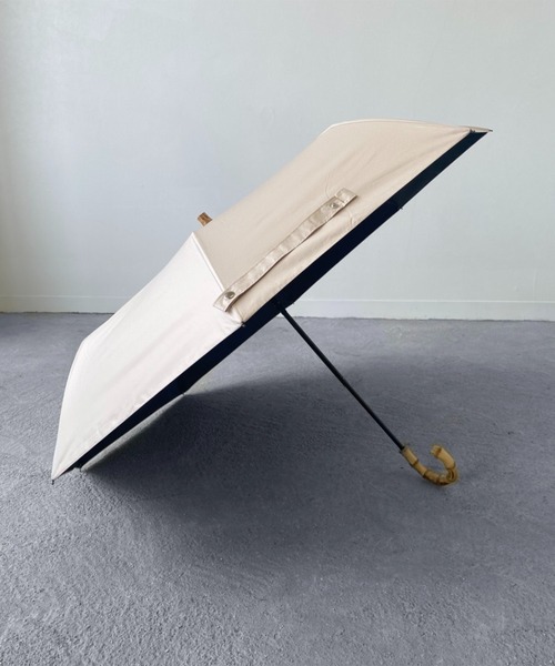 Birthday room（バースデイルーム）の「晴雨兼用UVカットバンブー折りたたみ傘（折りたたみ傘・レディース・ライトブルー/ブラック/ベージュ/ネイビー/ピンク/ライトグリーン・FREE）」の15枚目の写真