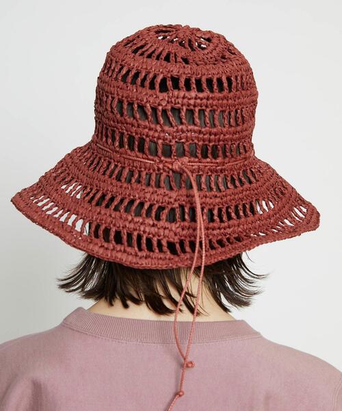 La Maison de Lyllis（メゾンドリリス）の「＜La maison de Lyllis＞TULIP ハット ◆（ハット・レディース・オリーブ/ワインレッド・FREE）」の15枚目の写真