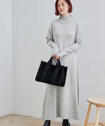 ROPE' PICNIC | ハイネックAラインニットワンピース(ワンピース)