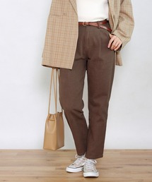 Crisp | ウォッシュアンクルテーパードパンツ(チノパンツ)