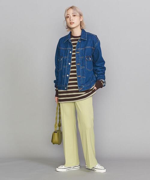 BEAUTY&YOUTH UNITED ARROWS（ビューティーアンドユースユナイテッドアローズ）の「BY コットンマルチボーダー カットソー（Tシャツ/カットソー・レディース・ダークブラウン/オフホワイト/ダークグリーン・FREE）」の12枚目の写真