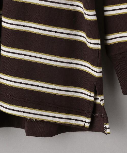 BEAUTY&YOUTH UNITED ARROWS（ビューティーアンドユースユナイテッドアローズ）の「BY コットンマルチボーダー カットソー（Tシャツ/カットソー・レディース・ダークブラウン/オフホワイト/ダークグリーン・FREE）」の22枚目の写真