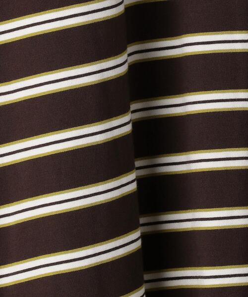 BEAUTY&YOUTH UNITED ARROWS（ビューティーアンドユースユナイテッドアローズ）の「BY コットンマルチボーダー カットソー（Tシャツ/カットソー・レディース・ダークブラウン/オフホワイト/ダークグリーン・FREE）」の21枚目の写真