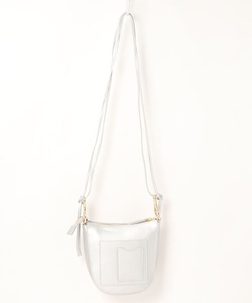 HASHIBAMI（ハシバミ）の「【HASHIBAMI】カラバッシュ 2WAY ショルダーバッグ（ショルダーバッグ・レディース・ブラック/シルバー/グレイッシュベージュ・FREE）」の19枚目の写真