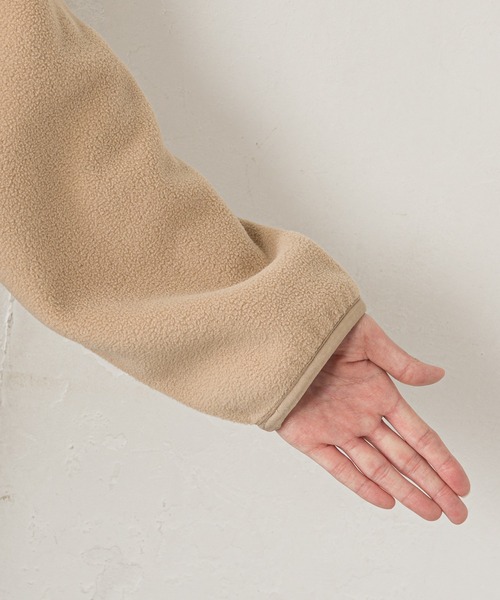 Lee(リー)の「【Lee×CIAOPANIC TYPY】ノーカラーフリースジャケット(ノーカラージャケット・レディース・ブラック/ベージュ/ブラウン・SMALL)」の11枚目の写真