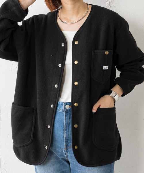 Lee（リー）の「【Lee×CIAOPANIC TYPY】ノーカラーフリースジャケット