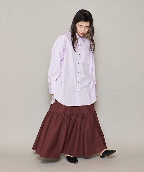 lautreamont BLEUBLANC（ロートレアモンブルーブラン）の「<lautreamont BLEUBLANC>モードティアードスカート≪洗濯機で洗える≫（スカート・レディース・ブラック/ブラウン/グリーン・11号/9号）」の10枚目の写真