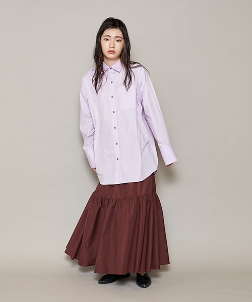 lautreamont BLEUBLANC（ロートレアモンブルーブラン）の「<lautreamont BLEUBLANC>モードティアードスカート≪洗濯機で洗える≫（スカート・レディース・ブラック/ブラウン/グリーン・11号/9号）」の17枚目の写真