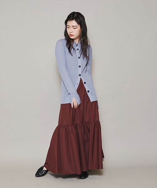 lautreamont BLEUBLANC（ロートレアモンブルーブラン）の「<lautreamont BLEUBLANC>モードティアードスカート≪洗濯機で洗える≫（スカート・レディース・ブラック/ブラウン/グリーン・11号/9号）」の11枚目の写真