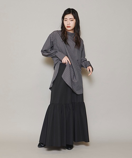 lautreamont BLEUBLANC（ロートレアモンブルーブラン）の「<lautreamont BLEUBLANC>モードティアードスカート≪洗濯機で洗える≫（スカート・レディース・ブラック/ブラウン/グリーン・11号/9号）」の20枚目の写真