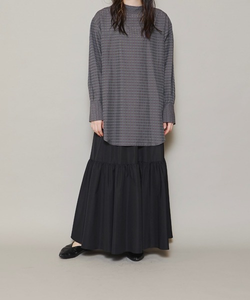 lautreamont BLEUBLANC（ロートレアモンブルーブラン）の「<lautreamont BLEUBLANC>モードティアードスカート≪洗濯機で洗える≫（スカート・レディース・ブラック/ブラウン/グリーン・11号/9号）」の16枚目の写真