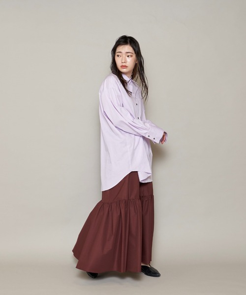 lautreamont BLEUBLANC（ロートレアモンブルーブラン）の「<lautreamont BLEUBLANC>モードティアードスカート≪洗濯機で洗える≫（スカート・レディース・ブラック/ブラウン/グリーン・11号/9号）」の19枚目の写真