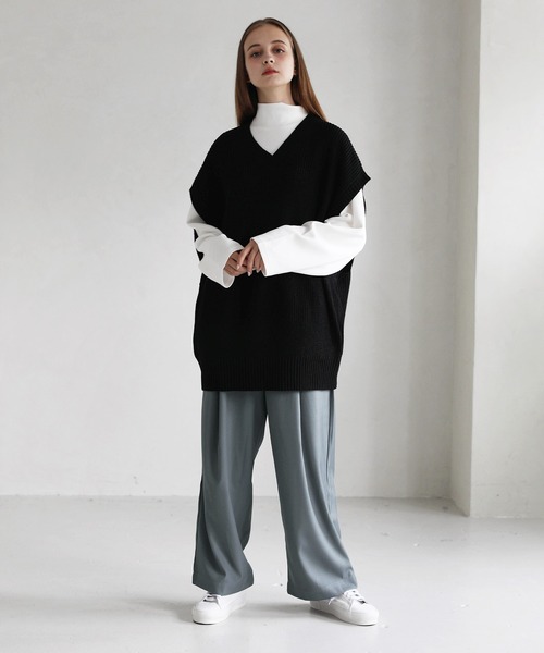 LILL（リル）の「ポリトロディープタックワイドバルーンパンツ（その他パンツ・メンズ・ブルーグレー/ブラウン/ブラック/モカ・M/XL/L/S）」の11枚目の写真