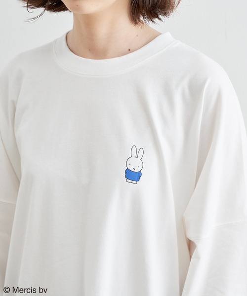 Miffy( ミッフィー)の「【miffy×ROPE' PICNIC】アソートロングTシャツ(Tシャツ/カットソー・レディース・ホワイト系その他/チャコールグレー/ホワイト系その他3/イエロー・38)」の10枚目の写真