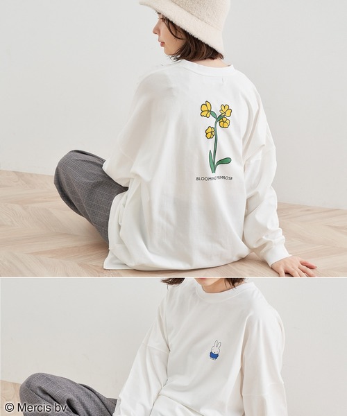 Miffy( ミッフィー)の「【miffy×ROPE' PICNIC】アソートロングTシャツ(Tシャツ/カットソー・レディース・ホワイト系その他/チャコールグレー/ホワイト系その他3/イエロー・38)」の6枚目の写真