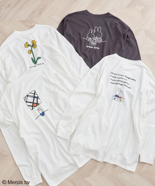 Miffy( ミッフィー)の「【miffy×ROPE' PICNIC】アソートロングTシャツ(Tシャツ/カットソー・レディース・ホワイト系その他/チャコールグレー/ホワイト系その他3/イエロー・38)」の7枚目の写真