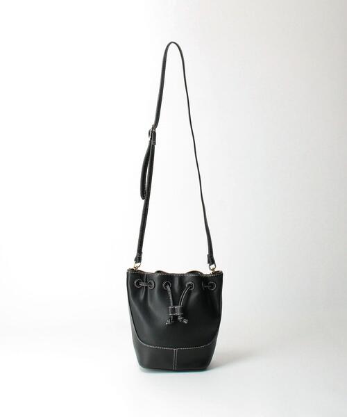 BEAUTY&YOUTH UNITED ARROWS（ビューティーアンドユースユナイテッドアローズ）の「BY ステッチミニ ドロストバッグ -2WAY-（ショルダーバッグ・レディース・オリーブ/ブラック・FREE）」の4枚目の写真