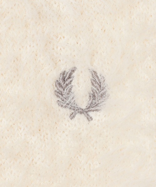 Ray BEAMS(レイビームス)の「FRED PERRY × Ray BEAMS / 別注 シャギー カーディガン(カーディガン/ボレロ・レディース・ホワイト/ブルー系その他/ブラック・ONE SIZE)」の17枚目の写真