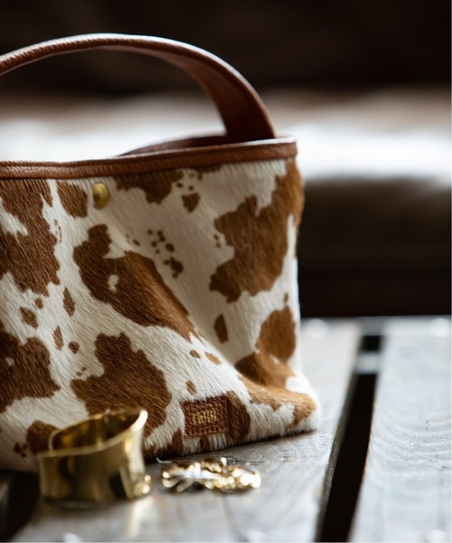 Ch!iii BAG（チーバック）の「《追加2》【ch!iii】別注 ヘアハイドバスケットBAG◆（ハンドバッグ・レディース・ブラック/ベージュ/ライトグレー/オレンジ・FREE）」の8枚目の写真