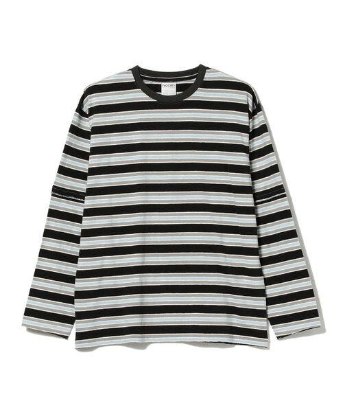 FACCIES（ファチーズ）の「FACCIES / Vintage Border ロングスリーブ Tシャツ（Tシャツ/カットソー・メンズ・ライトブルー/オレンジ・LARGE/MEDIUM）」の11枚目の写真