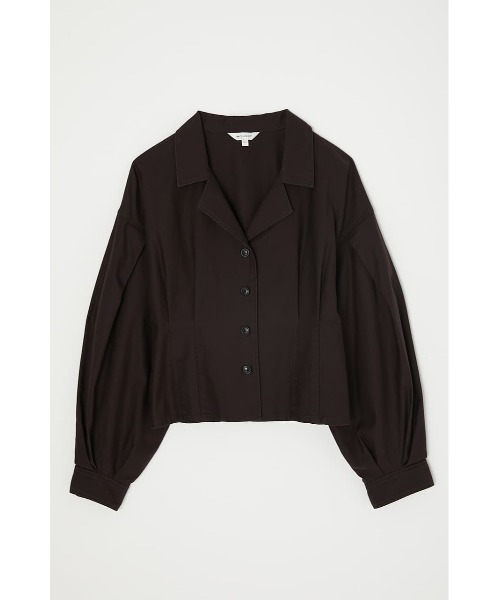 MOUSSY（マウジー）の「WIDE SLEEVE TUCK シャツ（シャツ/ブラウス・レディース・カーキ/オレンジ/ライトベージュ/ライトブラック・FREE）」の2枚目の写真