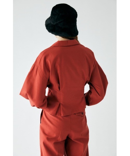 MOUSSY（マウジー）の「WIDE SLEEVE TUCK シャツ（シャツ/ブラウス・レディース・カーキ/オレンジ/ライトベージュ/ライトブラック・FREE）」の16枚目の写真