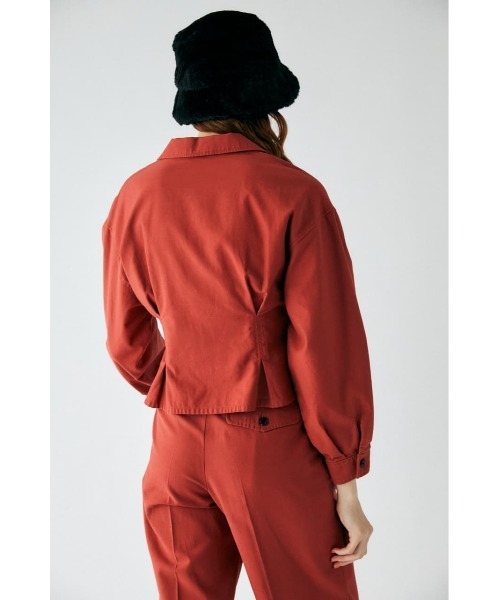 MOUSSY（マウジー）の「WIDE SLEEVE TUCK シャツ（シャツ/ブラウス・レディース・カーキ/オレンジ/ライトベージュ/ライトブラック・FREE）」の5枚目の写真