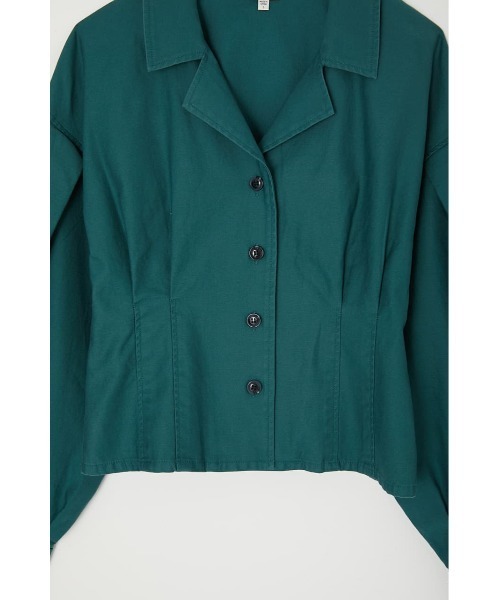 MOUSSY（マウジー）の「WIDE SLEEVE TUCK シャツ（シャツ/ブラウス・レディース・カーキ/オレンジ/ライトベージュ/ライトブラック・FREE）」の17枚目の写真