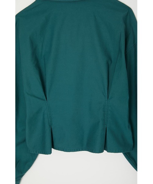 MOUSSY（マウジー）の「WIDE SLEEVE TUCK シャツ（シャツ/ブラウス・レディース・カーキ/オレンジ/ライトベージュ/ライトブラック・FREE）」の6枚目の写真