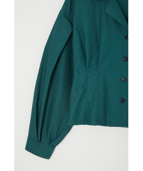 MOUSSY（マウジー）の「WIDE SLEEVE TUCK シャツ（シャツ/ブラウス・レディース・カーキ/オレンジ/ライトベージュ/ライトブラック・FREE）」の8枚目の写真