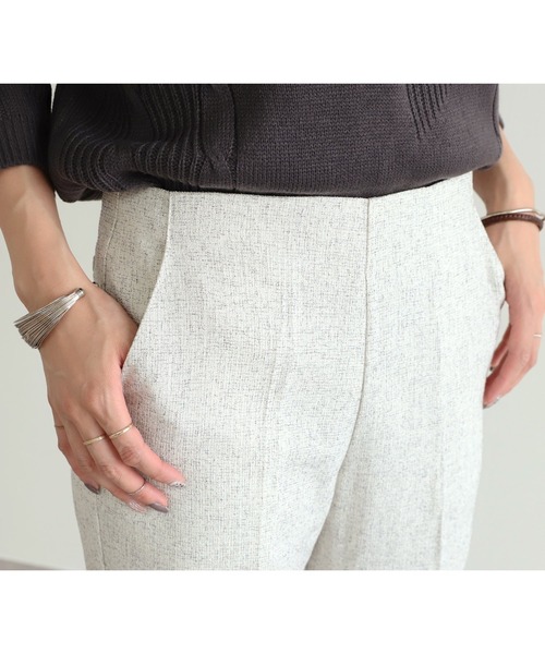 reca（レカ）の「ツイードテーパードパンツ（その他パンツ・レディース・ライトグレー/アイボリー/ブラック・M/L）」の8枚目の写真