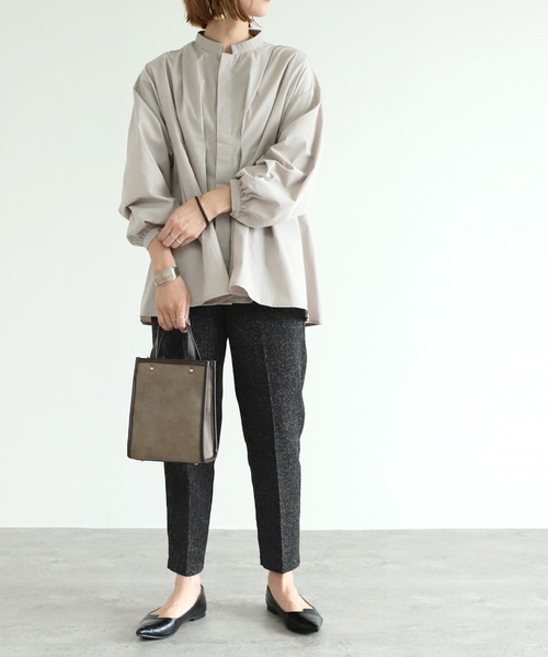 reca（レカ）の「ツイードテーパードパンツ（その他パンツ・レディース・ライトグレー/アイボリー/ブラック・M/L）」の4枚目の写真