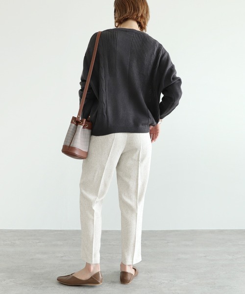 reca（レカ）の「ツイードテーパードパンツ（その他パンツ・レディース・ライトグレー/アイボリー/ブラック・M/L）」の18枚目の写真