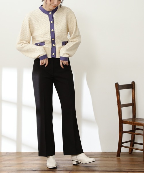 N.（N. Natural Beauty Basic）（エヌエヌナチュラルビューティーベーシック）の「◆フロントポケットストレートパンツ（その他パンツ・レディース・ブラック/ピンク/ブルー/グリーン・MEDIUM）」の2枚目の写真