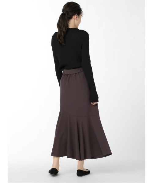 m.f.editorial(エムエフエディトリアル)の「エムエフエディトリアルレディース/m.f.editorial:Women リブ編み ハイネック ニットプルオーバー(ニット/セーター・レディース・ダークウッド/ブラック/ライトグレー・MEDIUM/LARGE)」の22枚目の写真