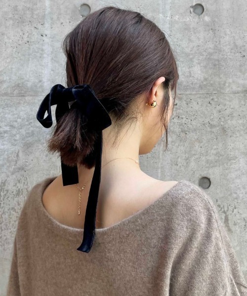 flower（フラワー）の「クラシックリボンピン（ヘアピン・レディース・ブラック/ピンク/ブラウン/グレー・FREE）」の13枚目の写真