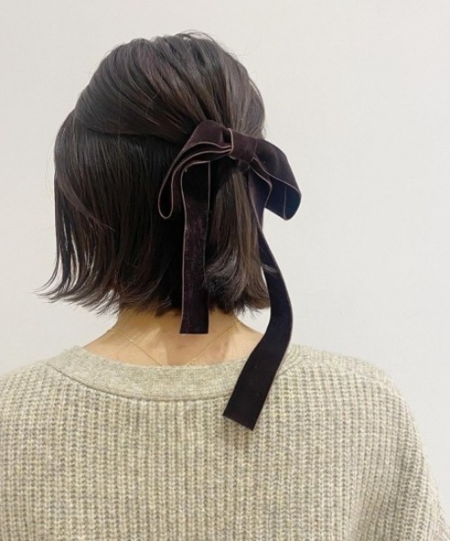 flower（フラワー）の「クラシックリボンピン（ヘアピン・レディース・ブラック/ピンク/ブラウン/グレー・FREE）」の14枚目の写真