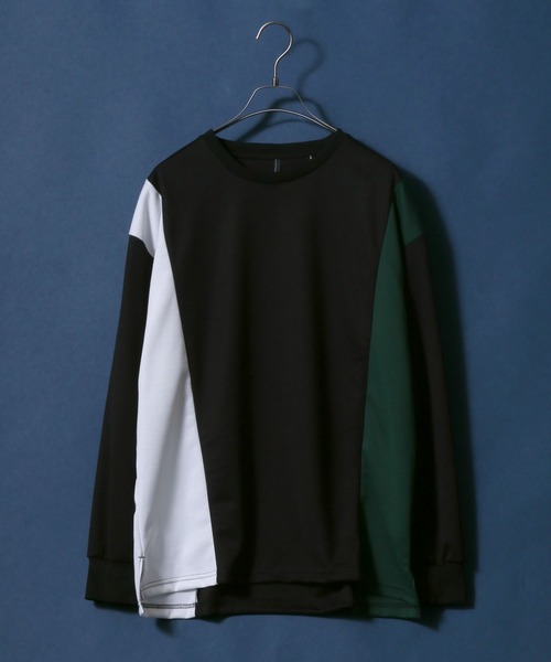 ANPAS(アンパス)の「Punch the dough Long Sleeve T-shirt/ポンチ 配色切り替え ロングスリーブTシャツ ロンT(Tシャツ/カットソー・メンズ・ブラック/ホワイト/サックスブルー・M/L)」の21枚目の写真