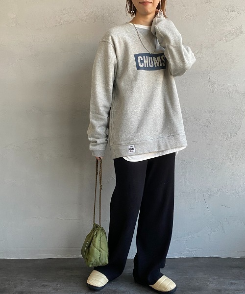 セール】[CHUMS/チャムス] CHUMS ロゴプリント クルーネック