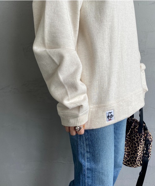 CHUMS（チャムス）の「[CHUMS/チャムス] CHUMS ロゴプリント クルーネックスウェット（スウェット・レディース・ブラック/グレー/ナチュラル・M/L/XL）」の5枚目の写真