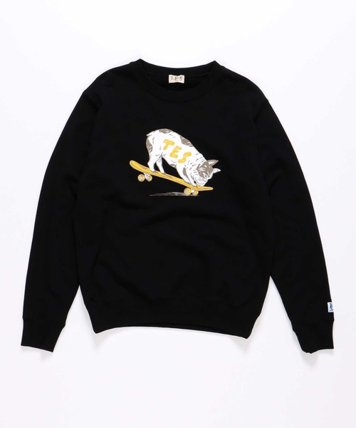 The Endless Summer(エンドレスサマー)の「TES NOSE MANUAL BUHI CREWNECK SWEAT / クルーネックスウェット(スウェット・メンズ・ブラック/サーモンピンク/ライトグレー/イエロー・LARGE/X-LARGE/SMALL/MEDIUM)」の8枚目の写真