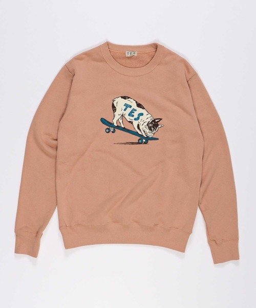 The Endless Summer(エンドレスサマー)の「TES NOSE MANUAL BUHI CREWNECK SWEAT / クルーネックスウェット(スウェット・メンズ・ブラック/サーモンピンク/ライトグレー/イエロー・LARGE/X-LARGE/SMALL/MEDIUM)」の5枚目の写真