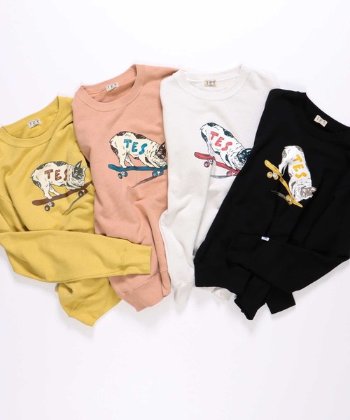 The Endless Summer(エンドレスサマー)の「TES NOSE MANUAL BUHI CREWNECK SWEAT / クルーネックスウェット(スウェット・メンズ・ブラック/サーモンピンク/ライトグレー/イエロー・LARGE/X-LARGE/SMALL/MEDIUM)」の13枚目の写真