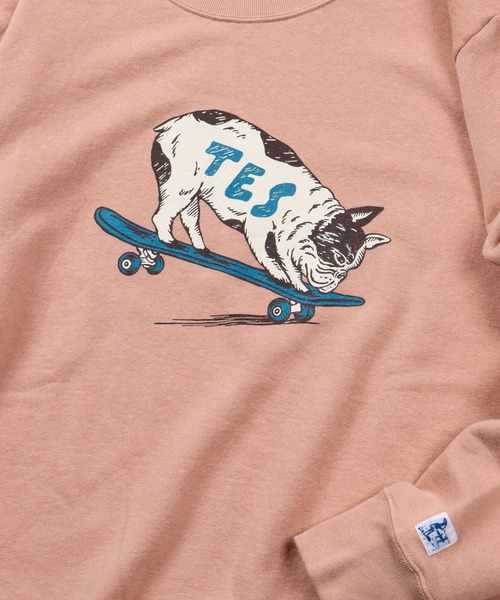 The Endless Summer(エンドレスサマー)の「TES NOSE MANUAL BUHI CREWNECK SWEAT / クルーネックスウェット(スウェット・メンズ・ブラック/サーモンピンク/ライトグレー/イエロー・LARGE/X-LARGE/SMALL/MEDIUM)」の10枚目の写真