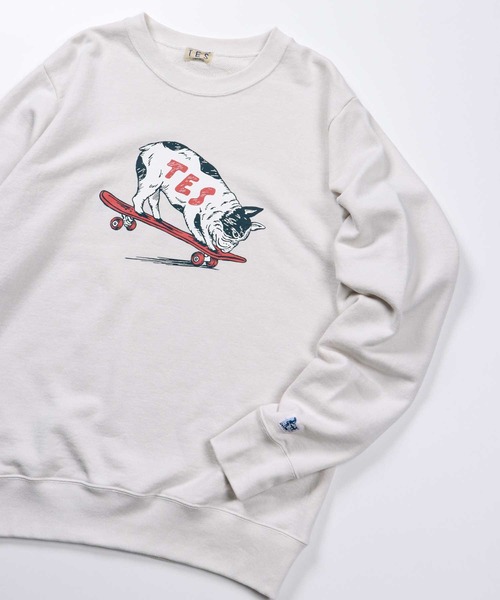 The Endless Summer(エンドレスサマー)の「TES NOSE MANUAL BUHI CREWNECK SWEAT / クルーネックスウェット(スウェット・メンズ・ブラック/サーモンピンク/ライトグレー/イエロー・LARGE/X-LARGE/SMALL/MEDIUM)」の14枚目の写真